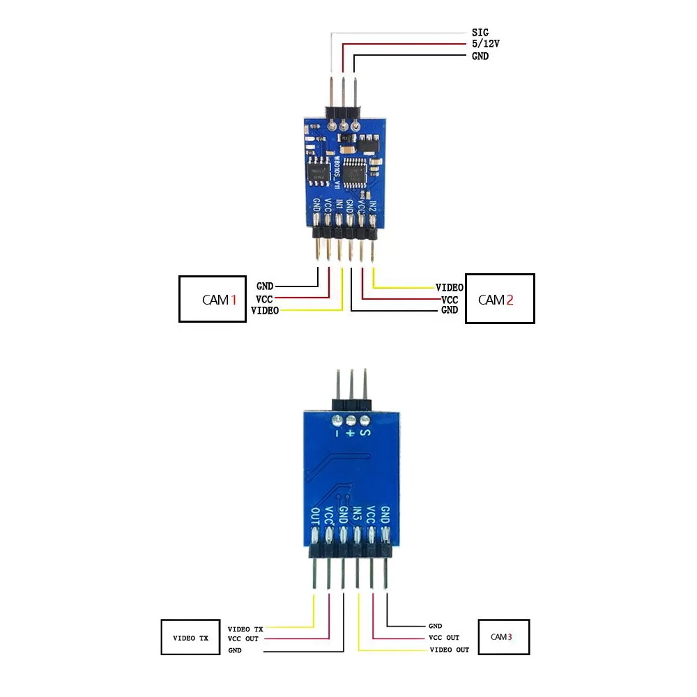 5.8G 3 Channel Video Switcher  - Fpv Drone Camera recensione e prezzo
