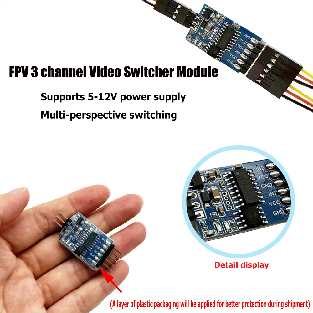5.8G 3 Channel Video Switcher  - Fpv Drone Camera recensione e prezzo