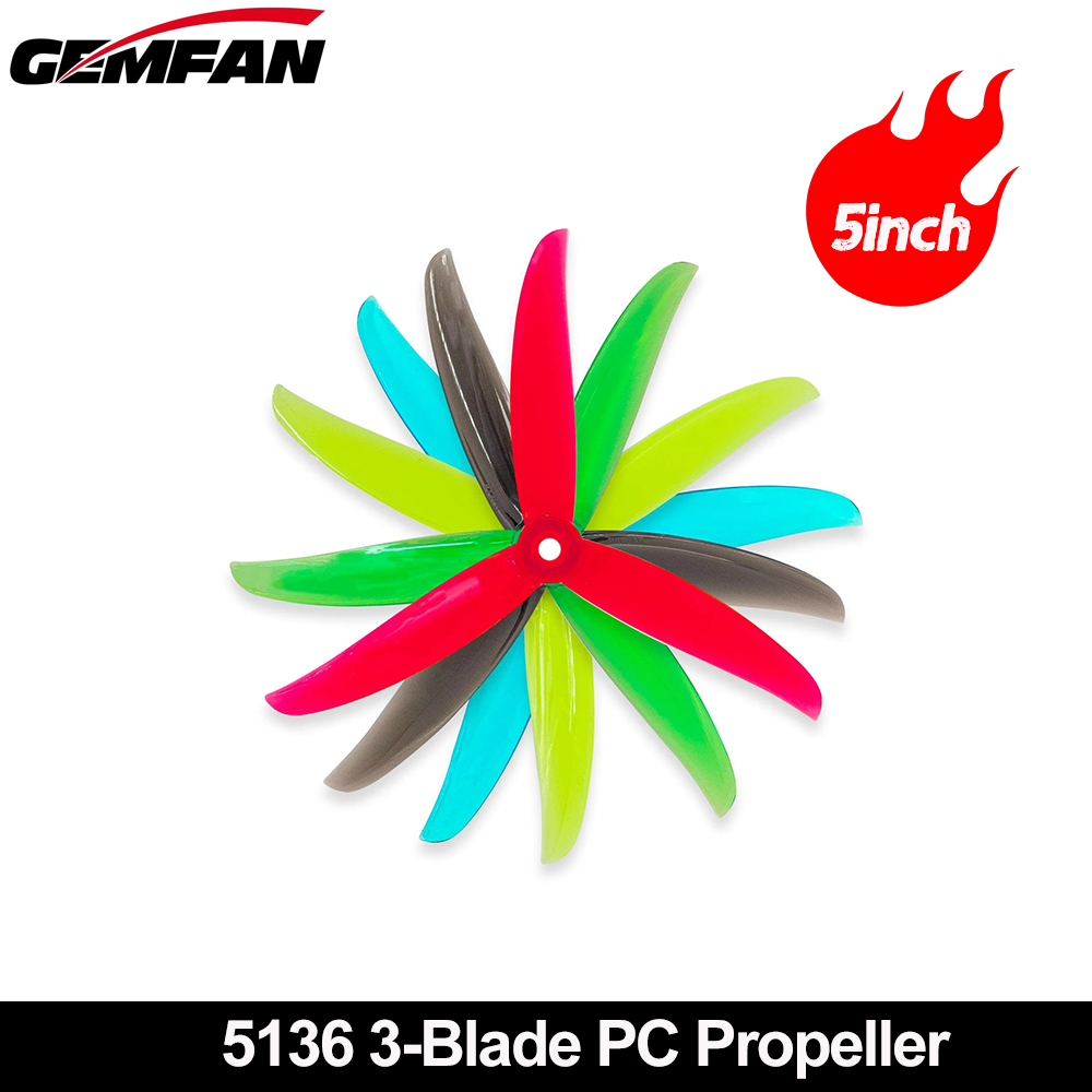 Gemfan VANOVER 5136 3 Blade PC - Fpv Drone Quadcopter recensione e prezzo