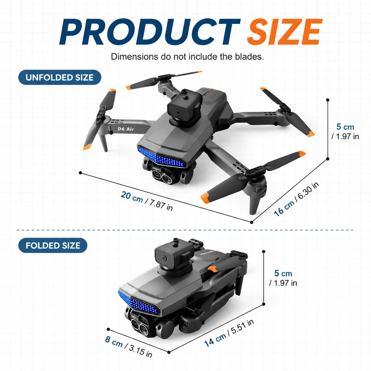 ZNLYRION D6 Air Foldable RC Dr - Fpv Drone Bag recensione e prezzo