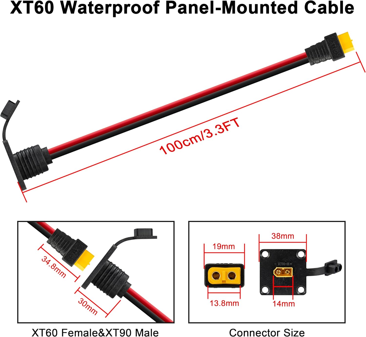 JMUYTOP 3FT 12AWG XT60 Panel M - Fpv Drone Charger recensione e prezzo