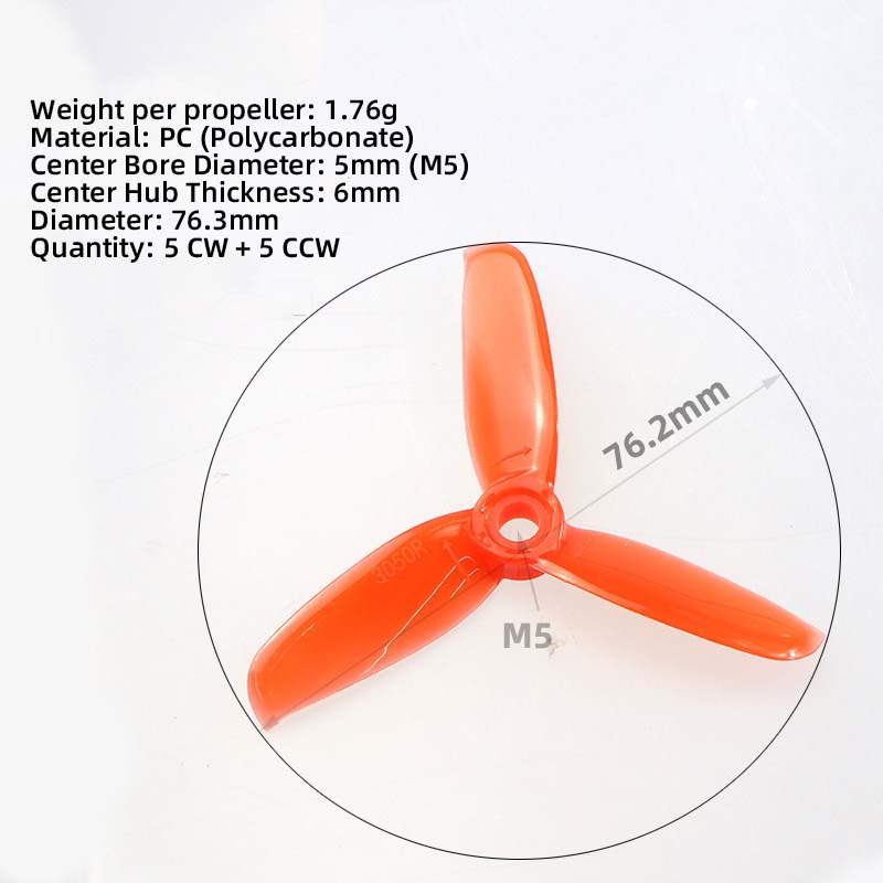 3050 3 Inch Propellers, 5CW 5C - Fpv Drone Propeller recensione e prezzo