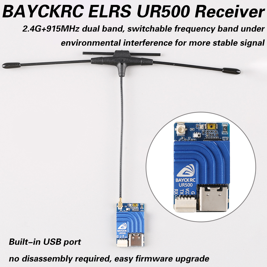 BAYCKRC UR500 ELRS RX 500mW Du - Fpv Drone Frame recensione e prezzo
