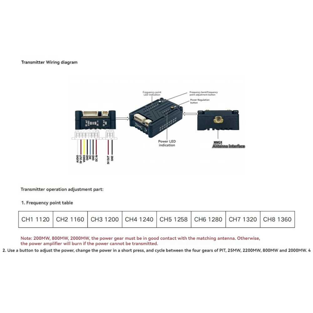 AS96-1.2G 2W VTX 8CH 2000Mw FP - Fpv Drone Transmitter recensione e prezzo